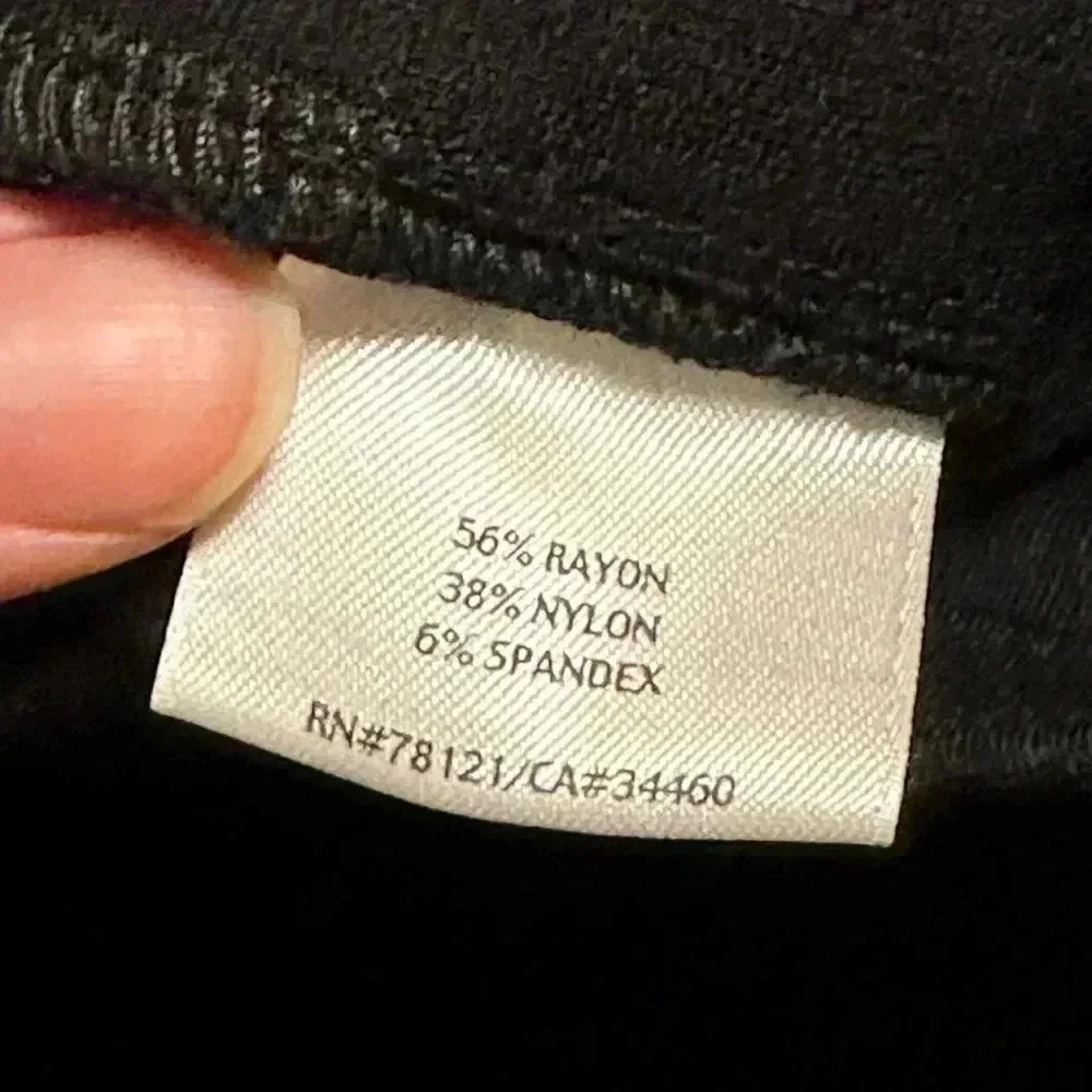 Eileen Fisher High Waist Slim Fit Black Pants XS - Picture 6 of 6